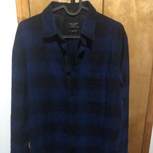 Sz M | Rag & Bone blue flannel